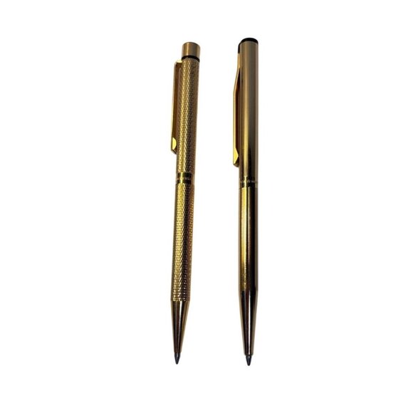 Sheaffer Pen and Pencil Set Gold Electroplated With Textured & Smooth Lady - Picture 1 of 9